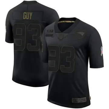 Nike Lawrence Guy Youth Limited New England Patriots Black 2020 Salute To Service Jersey