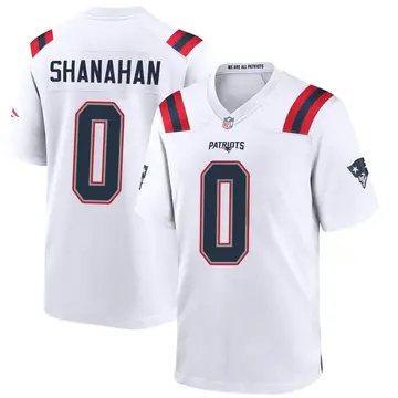 Nike Liam Shanahan Men's Game New England Patriots White Jersey