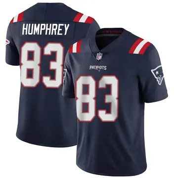 Nike Lil'Jordan Humphrey Men's Limited New England Patriots Navy Team Color Vapor Untouchable Jersey