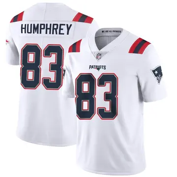 Nike Lil'Jordan Humphrey Men's Limited New England Patriots White Vapor Untouchable Jersey