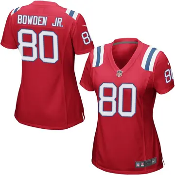 Nike Lynn Bowden Jr. Women's Game New England Patriots Red Alternate Jersey