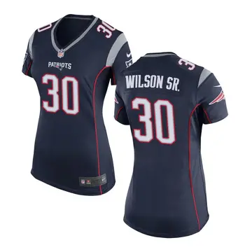Nike Mack Wilson Sr. Women's Game New England Patriots Navy Blue Team Color Jersey