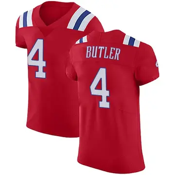 Nike Malcolm Butler Men's Elite New England Patriots Red Vapor Untouchable Alternate Jersey