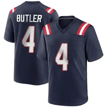 Nike Malcolm Butler Men's Game New England Patriots Navy Blue Team Color Jersey
