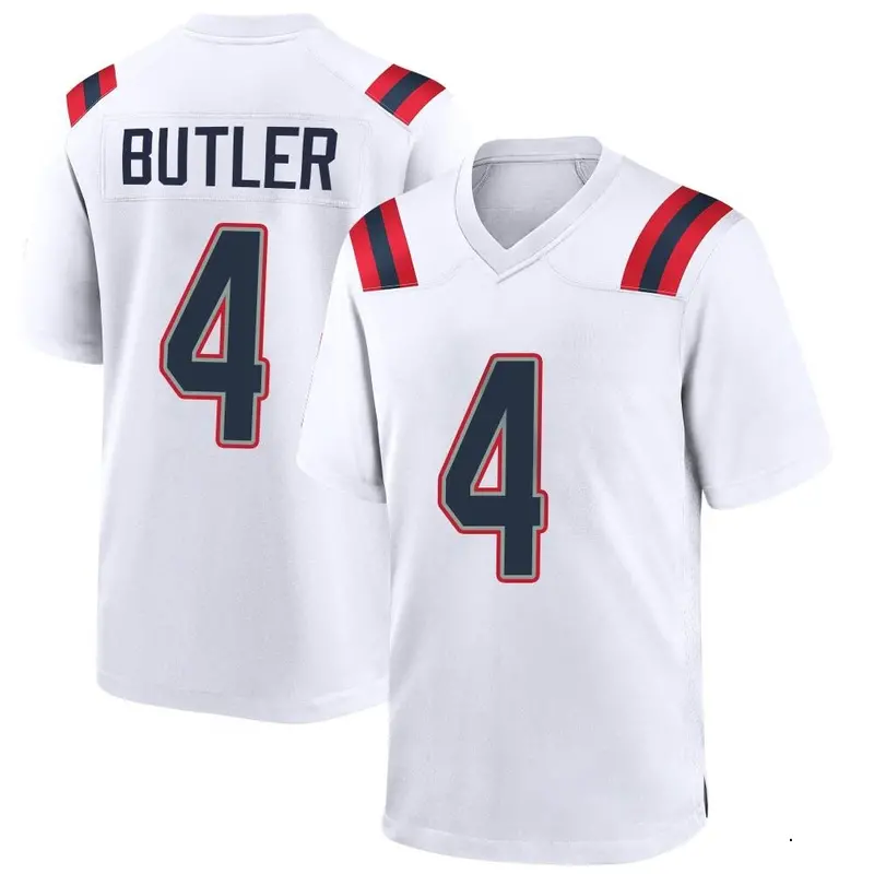 Nike Malcolm Butler Men's Game New England Patriots White Jersey