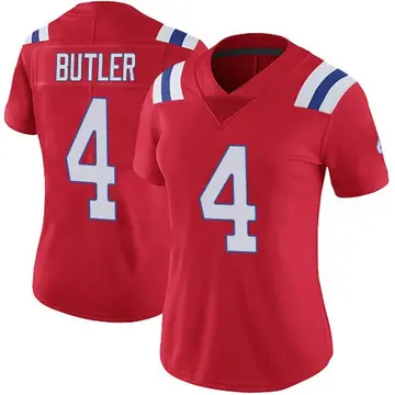 Nike Malcolm Butler Women's Limited New England Patriots Red Vapor Untouchable Alternate Jersey