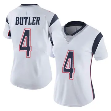 Nike Malcolm Butler Women's Limited New England Patriots White Vapor Untouchable Jersey
