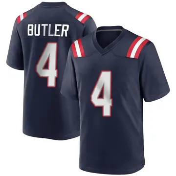 Nike Malcolm Butler Youth Game New England Patriots Navy Blue Team Color Jersey