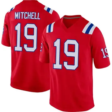 Nike Malcolm Mitchell Men's Game New England Patriots Red Alternate Jersey