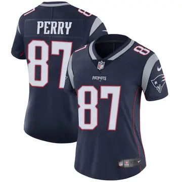 Nike Malcolm Perry Women's Limited New England Patriots Navy Team Color Vapor Untouchable Jersey