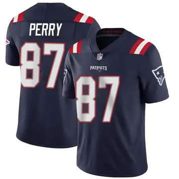 Nike Malcolm Perry Youth Limited New England Patriots Navy Team Color Vapor Untouchable Jersey