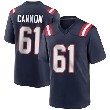Nike Marcus Cannon Men's Game New England Patriots Navy Blue Team Color Jersey