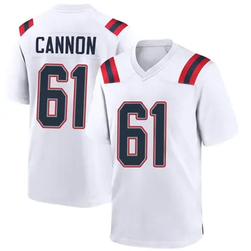 Nike Marcus Cannon Men's Game New England Patriots White Jersey