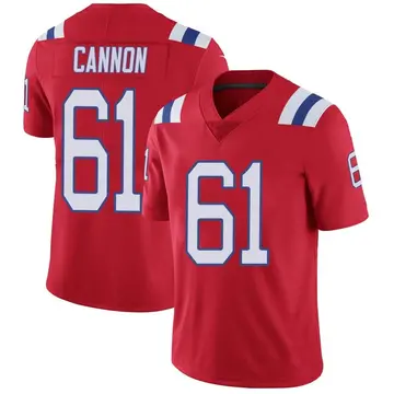 Nike Marcus Cannon Men's Limited New England Patriots Red Vapor Untouchable Alternate Jersey
