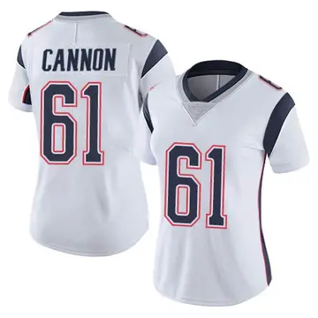 Nike Marcus Cannon Women's Limited New England Patriots White Vapor Untouchable Jersey