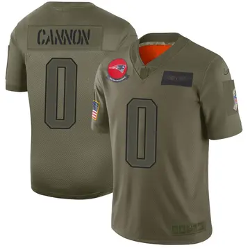 Nike Marcus Cannon Youth Limited New England Patriots Camo 2019 Salute to Service Jersey