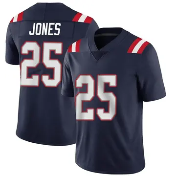 Nike Marcus Jones Men's Limited New England Patriots Navy Team Color Vapor Untouchable Jersey