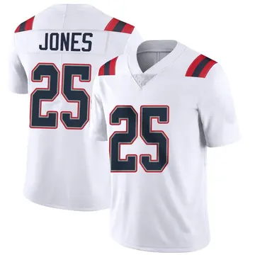 Nike Marcus Jones Men's Limited New England Patriots White Vapor Untouchable Jersey