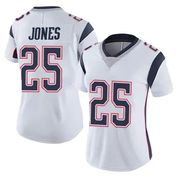 Nike Marcus Jones Women's Limited New England Patriots White Vapor Untouchable Jersey