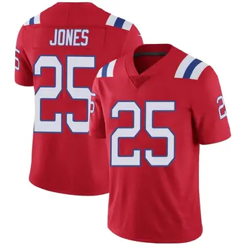 Nike Marcus Jones Youth Limited New England Patriots Red Vapor Untouchable Alternate Jersey