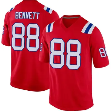 Nike Martellus Bennett Men's Game New England Patriots Red Alternate Jersey