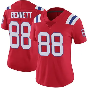 Nike Martellus Bennett Women's Limited New England Patriots Red Vapor Untouchable Alternate Jersey