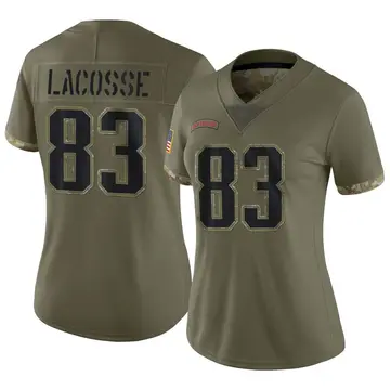 Nike Matt LaCosse Women's Limited New England Patriots Olive 2022 Salute To Service Jersey