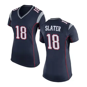Nike Matthew Slater Women's Game New England Patriots Navy Blue Team Color Jersey