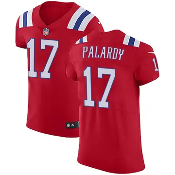 Nike Michael Palardy Men's Elite New England Patriots Red Vapor Untouchable Alternate Jersey