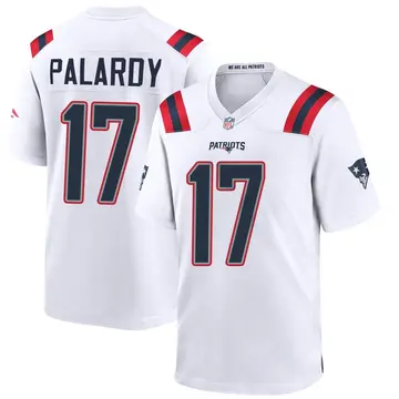 Nike Michael Palardy Men's Game New England Patriots White Jersey