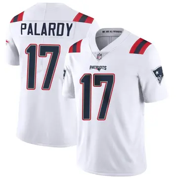 Nike Michael Palardy Men's Limited New England Patriots White Vapor Untouchable Jersey