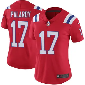 Nike Michael Palardy Women's Limited New England Patriots Red Vapor Untouchable Alternate Jersey