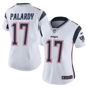 Nike Michael Palardy Women's Limited New England Patriots White Vapor Untouchable Jersey