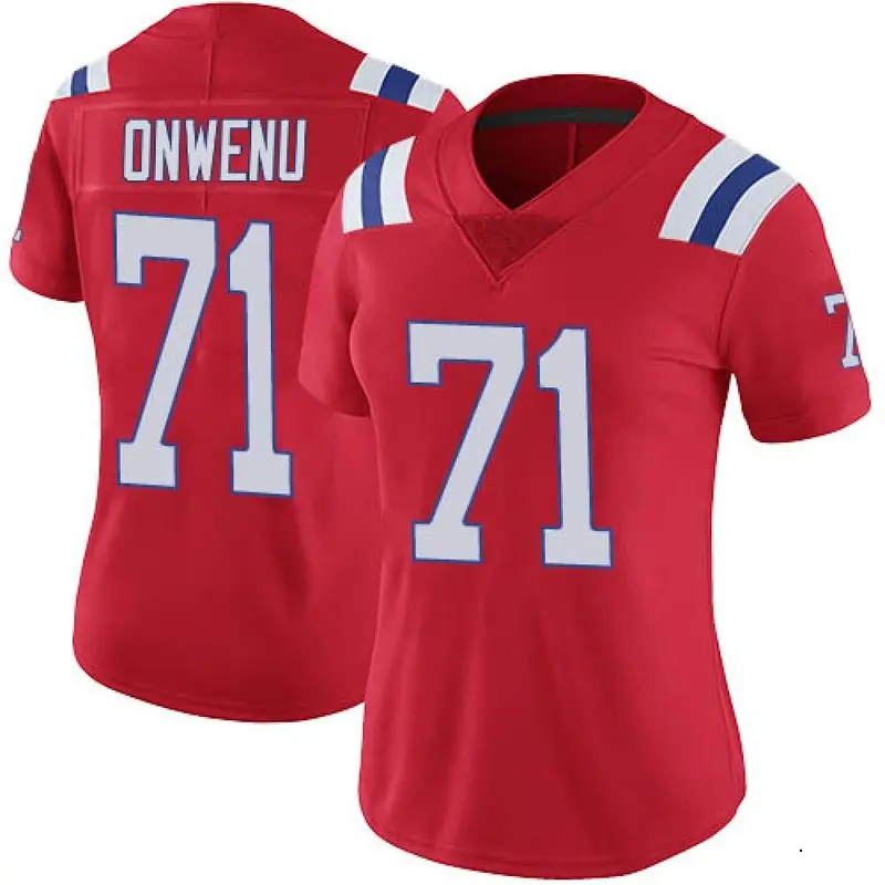 Nike Mike Onwenu Women's Limited New England Patriots Red Vapor Untouchable Alternate Jersey
