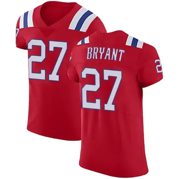 Nike Myles Bryant Men's Elite New England Patriots Red Vapor Untouchable Alternate Jersey