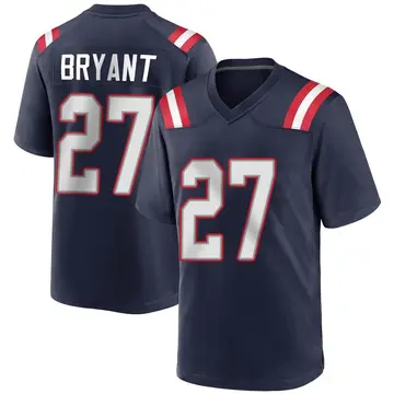 Nike Myles Bryant Men's Game New England Patriots Navy Blue Team Color Jersey