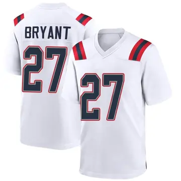 Nike Myles Bryant Men's Game New England Patriots White Jersey