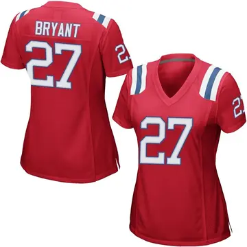 Nike Myles Bryant Women's Game New England Patriots Red Alternate Jersey