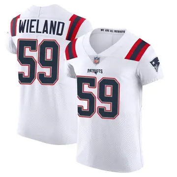 Nike Nate Wieland Men's Elite New England Patriots White Vapor Untouchable Jersey