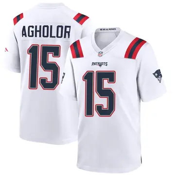 Nike Nelson Agholor Men's Game New England Patriots White Jersey