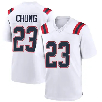 Nike Patrick Chung Men's Game New England Patriots White Jersey