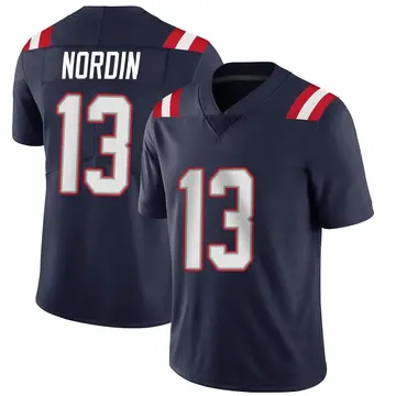 Nike Quinn Nordin Men's Limited New England Patriots Navy Team Color Vapor Untouchable Jersey