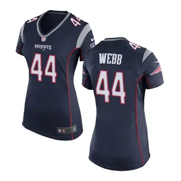 Nike Raleigh Webb Women's Game New England Patriots Navy Blue Team Color Jersey