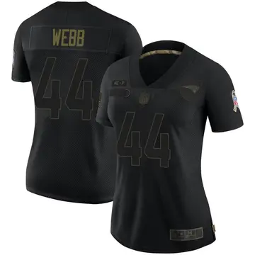 Nike Raleigh Webb Women's Limited New England Patriots Black 2020 Salute To Service Jersey