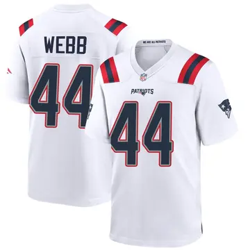 Nike Raleigh Webb Youth Game New England Patriots White Jersey