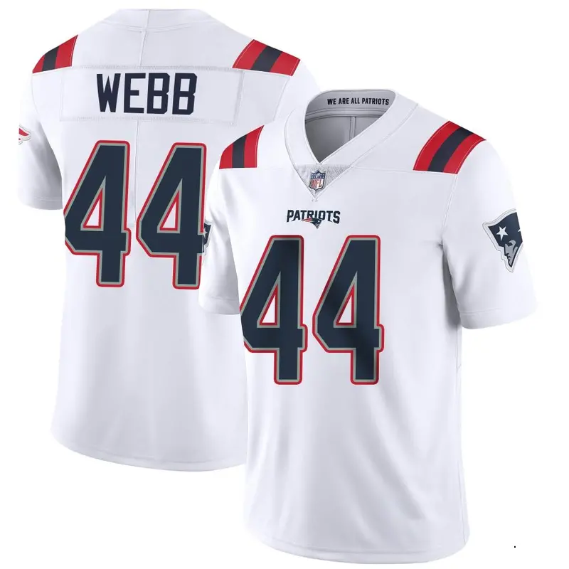Nike Raleigh Webb Youth Limited New England Patriots White Vapor Untouchable Jersey
