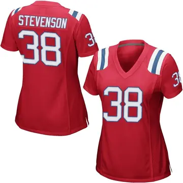 Nike Rhamondre Stevenson Women's Game New England Patriots Red Alternate Jersey