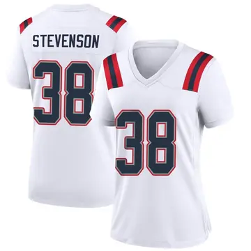 Nike Rhamondre Stevenson Women's Game New England Patriots White Jersey