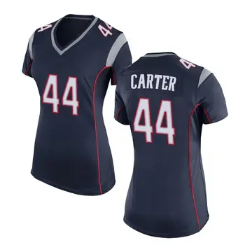 Nike Ron'Dell Carter Women's Game New England Patriots Navy Blue Team Color Jersey