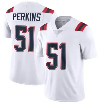 Nike Ronnie Perkins Youth Limited New England Patriots White Vapor Untouchable Jersey